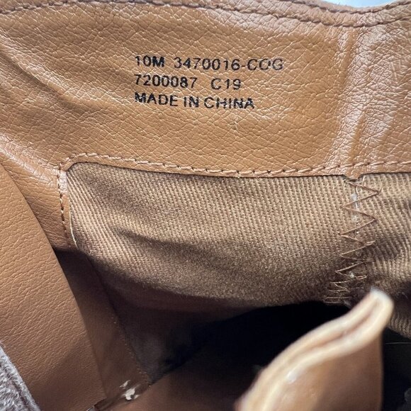 Frye Judith Women Size 10M Cognac Brown Leather Ankle Zip Block Heel Boot - Picture 11 of 15